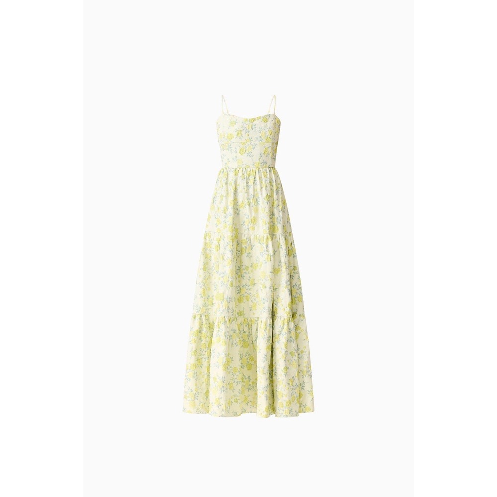 Elliatt Posey Jacquard Gown in Green Floral , NWT Small S